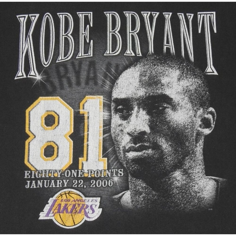Vintage Kobe Bryant 81 Points January 22, 2006" Majestic T-Shirt Medium - Picture 2 of 5